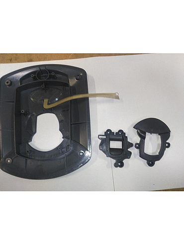 Sensormatic AMK 1000/1010 SuperTag Electronic Power Detacher Table Top Cover & Middle 2-piece tag holder slot assembly. 