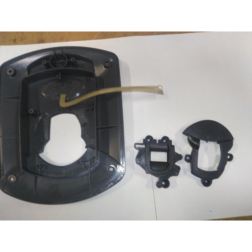 Sensormatic AMK 1000/1010 SuperTag Electronic Power Detacher Table Top Cover &amp; Middle 2-piece tag holder slot assembly. 