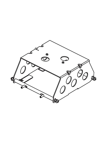 American Dynamics RHSDA Dome Mount Adapter, SDU (Indoor), Retrofit for Existing Speed Dome Housing