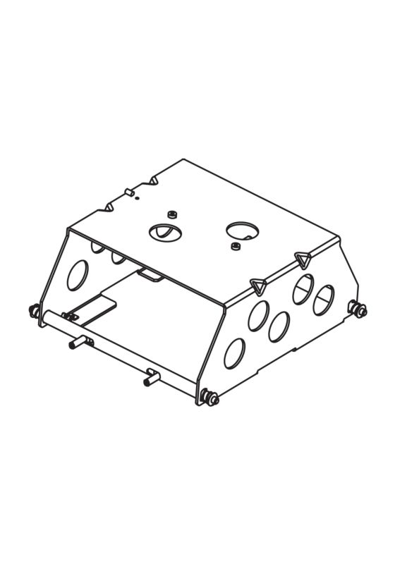 American Dynamics RHSDA Dome Mount Adapter, SDU (Indoor), Retrofit for Existing Speed Dome Housing