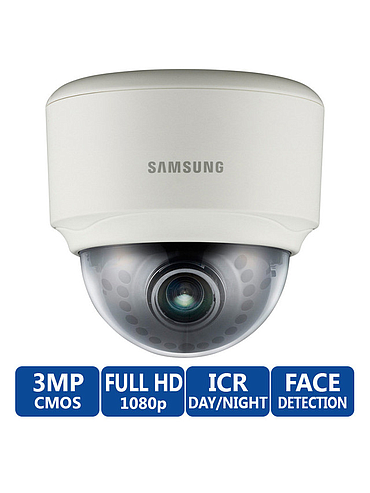 Samsung Techwin SND-7082 3MP Full HD Network Dome Camera, 2048x1536, 3-8.5mm